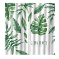 thumbnail image 2 of Cortina Verde Leaf Moda Ventana Drapes Planta Lavable Tela Cortinas Poliéster Ducha Decoración para sala de estar M 2pcs tholdsy HA011124-02, 2 of 7