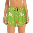 thumbnail image 4 of Lsque Funny Chicken Printed Women's Running Shorts with Liner Pockets,Elastic Quick Dry Workout Athletic Gym Yoga Shorts,Womens High Waist Shorts-XX-Large, 4 of 9