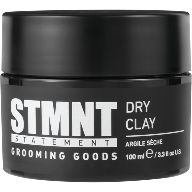 STMNT Grooming Goods Arcilla seca, 3.5 onzas | Acabado extra mate | Control súper fuerte | Fácil de lavar