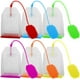 thumbnail image 1 of Paquete de 6 infusores de té de silicona, filtro de colador de bolsas de té de hojas sueltas seguras reutilizables con seis colores Jormftte WRQX-110, 1 of 7