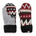 thumbnail image 2 of MUK LUKS Women's Cuff Mittens, Candy Apple, OS, 2 of 2
