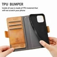 thumbnail image 3 of Dteck for iPhone 14 Pro Max Wallet Case, Shockproof Magnetic PU Leather Flip Folio with Card Holders RFID Blocking Kickstand Anti-Scratch TPU Inner Shell Phone Case, lightbrown, 3 of 7