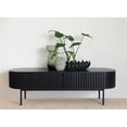 thumbnail image 7 of Unique Furniture Contemporary Sliding Doors TV Cabinet with Black Oak, 7 of 7