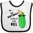 thumbnail image 3 of Inktastic My 1st Birthday is Kind of a Big Dill Pickle in Sunglasses Boys or Girls Baby Bib, 3 of 4