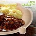 thumbnail image 4 of Compostable, Biodegradable, Disposable Palm Leaf Plates Sturdy, Microwave & Oven Safe (20, 8 inch Round Plates), 4 of 6