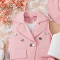 thumbnail image 5 of Utlike Girls Outfit Sets Summer Toddler Sleeveless Coat White Vest Skirt Hat Four Piece Outfits Set For Kids Clothes Girls Playtime Sets Size 4 Years-5 Years, 5 of 9