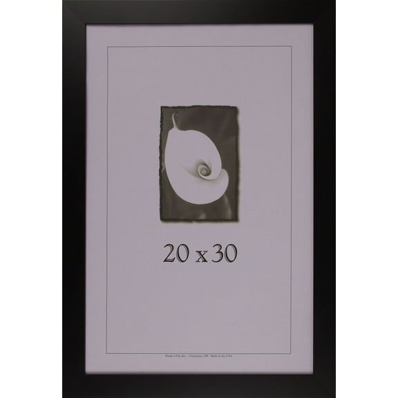 Frame USA 30" x 20" Photo Paper/Wood Picture Frames, Black