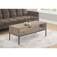 thumbnail image 2 of Contemporary Coffee Table, 42"L, Lift-top, Dark Taupe | Modern Living Standout, 2 of 8