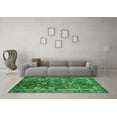 thumbnail image 3 of Ahgly Company Indoor Round Oriental Green Industrial Area Rugs, 5' Round, 3 of 4