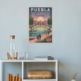 thumbnail image 4 of Sunrise Museum Wall Art Museo Internacional Del Barroco Puebla Mexico Vintage Travel Poster Curved Architecture Pools Print Poster, 4 of 8