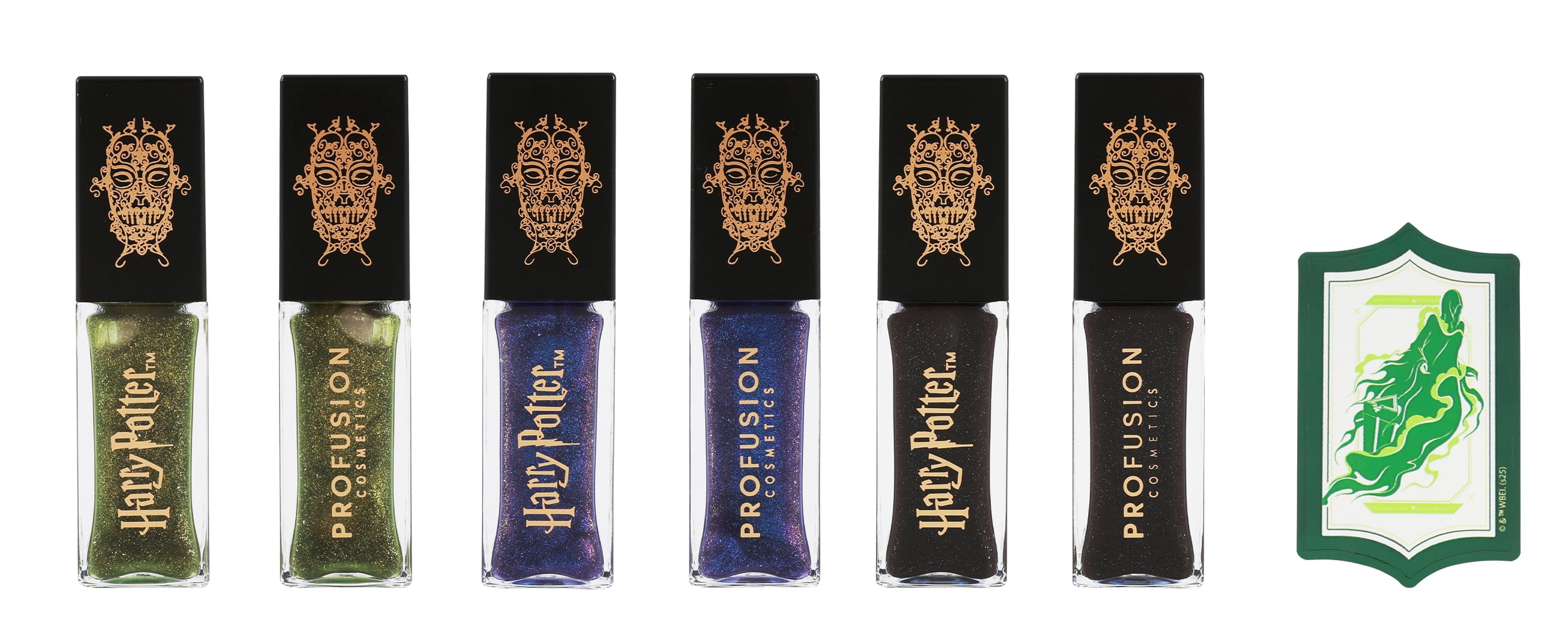 Profusion Cosmetics Harry Potter Death Eater Bite Color Changing Shimmer Lip Oil 3 pc Set