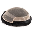 thumbnail image 5 of Toupee for Men French Lace with PU Hair Replacement System Breathable Men's Capillary Prosthesis, 5 of 6