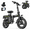 T12-Black Standard, variant on Folding Ebike for Adults, 14" Compact Portable Electric Bike with 500W Motor, 48V 13Ah Battery, 20 MPH, 50 Mi Range, 6-Point Suspension, Two Seats, Class2 UL2849 Certified