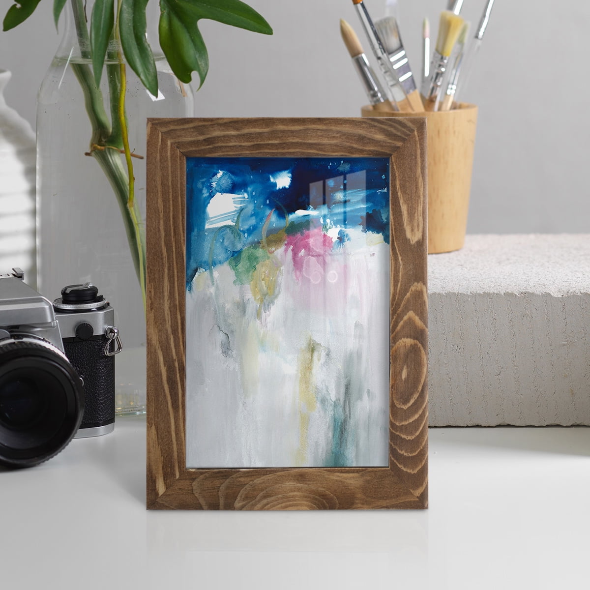 Rising I - Framed Print w/glass - Walnut