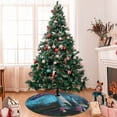 thumbnail image 7 of Lsque Fantasy Mushrooms Print Christmas Tree Skirt, Tree Skirt with Ties or Velcro, Perfect for Holiday Decorations, Halloween, and New Year-30", 7 of 7