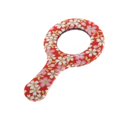 thumbnail image 2 of kusrkot Cloth Cover Cute Travel Cosmetic Handheld Makeup Mirror for Handbag Outdoor - Pattern 3, 2 of 7