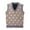 Orange, variant on GiLiling Women's Argyle Sweater Vest Sleeveless V Neck Knitwear Tank Plaid Preppy Style Vintage Lightweight Comfy Fabric Fall Winter Clothes (Orange, 9-12 Years)
