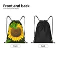 thumbnail image 2 of Yiaed Sunflower3 Print Drawstring Bags Drawstring Backpack Bulk String Back Pack Gym Sport Bag-Small, 2 of 5