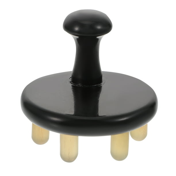 EeaseMX 1 peine de masaje raspador de cuerno de buey natural, herramienta masajeadora de cabeza (como se muestra)