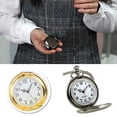 thumbnail image 2 of Papaba Pocket Watch,Retro Vintage Men Steampunk Smooth Surface Pendant Chain Classic Pocket Watch, 2 of 5