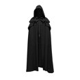 thumbnail image 2 of IDALL Cloak Hoodie Cloak with Hood Party Medieval Multicolor Cape Gothic Long Hooded Cape Poncho Black 4XL, 2 of 5