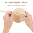 thumbnail image 5 of Niceauty 3pcs Wood Display Stand Donut Board for Dessert Table Rustic Design, 5 of 7