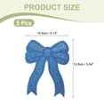 thumbnail image 2 of Glitter Bow Iron on Patches Sequin Sew on Bows Embroidered Applique Fit for Jeans Jackets Women Clothes Hats Backpacks Blue, 2 of 7