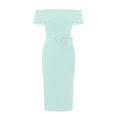 thumbnail image 4 of Gifts for her! Flowy Dresses for Women,Falda de tela Ladies Direct Tribute Women's Summer Sexy Solid Shoulder Bandage Split Dresses, Chic and Sexy for Night Out or Special Occasions, 4 of 8