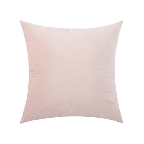 Nvzi Throw Pillow Cover 18x18 Decorative Cushion Case Farmhouse Pillowcase Modern Pillow Covers for Sofa,Couch, Living Room, Light Pink