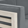 thumbnail image 6 of Malawi 7pc V-Shaped Sectional Sofa Set - Cushions Weathered Gray and Dark Gray, 6 of 8