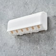 thumbnail image 6 of LYINGF 6-Slot Wall Mounted Toothbrush Holder with Cover, Adhesive Bathroom Organizer and Hanger Stand, Keeps Toothbrushes Dry and Countertops Tidy, No Drilling Needed, 6 of 7