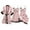 Pink, variant on Women's Silk Satin Sleepwear Set Includes Robe Nightgown Camisole Top Pants Four Piece Home Loungewear Bundle