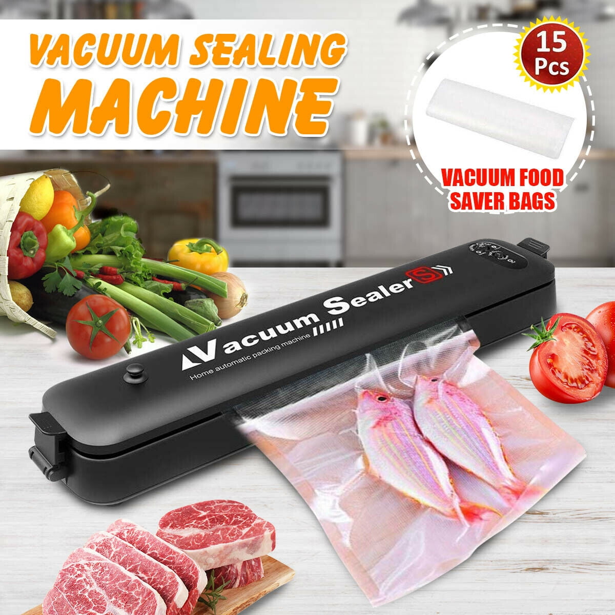Commercial Vacuum Sealer Machine Seal a Meal Automatic Food Saver System 