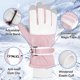thumbnail image 5 of Guantes de Invierno Impermeables para Niños MoKo Rosa Blanco M, 5 of 7
