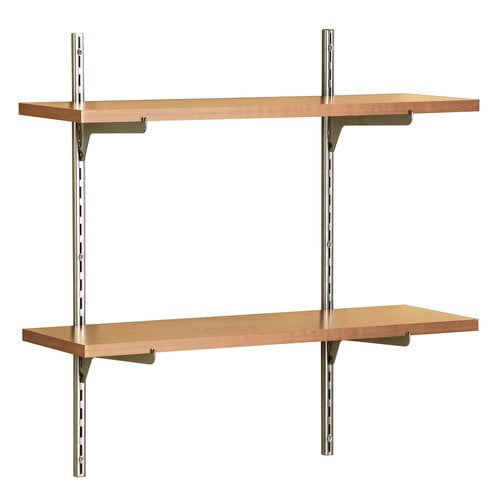 Closetmaid 2pc Single Slot Shelf Kit Alder 818200 Com