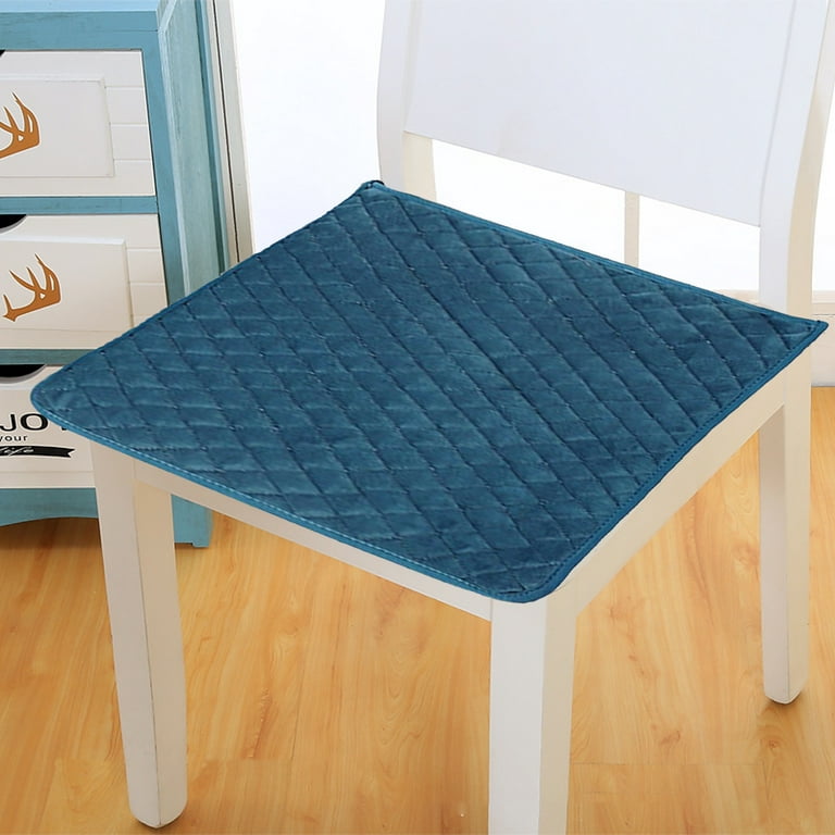Waterproof Chair Pad Non-slip Resistant to Dirt Square Thin Seat Cushion  Soft