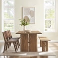 thumbnail image 4 of Modway Amistad 86" Wood Dining Table and Bench Set, 4 of 8