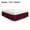 Burgundy, variant on PiccoCasa Polyester Brushed Bed Skirt with Elastic Dust Ruffles 16" Drop, King Dark Gray
