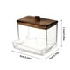 thumbnail image 3 of Fiudx Dispensador de Algodón, Tarro Organizador de Acrílico Transparente, Resistente Soporte para Hisopos, Organizador de Maquillaje Compacto, Artículos Esenciales para El Baño, Uso Diario, Diseño de, 3 of 3