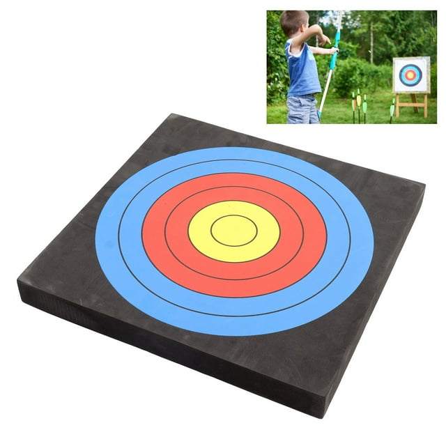 Square EVA Target, Burr Free Practice Target Stackable Exquisite Portable Printed Vibrant Colors for Outdoor