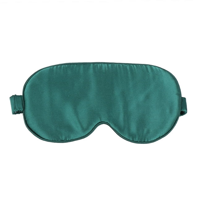1 antifaz de seda para dormir, cómodo y transpirable, para hombres y mujeres (verde oscuro).