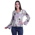 thumbnail image 1 of Moomaya Kurta Col Kurta Dentelle Détails Imprimé Manches Longues Tunique, 1 of 5