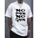 thumbnail image 1 of NO PAIN NO GAIN Print Tee Shirt, Tees for Men, Casual Short Sleeve T-shirt for Summer, 1 of 5