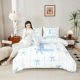 thumbnail image 4 of Castle Fairy Twin 2-Piece Personalized Initial Letter L Bow Tie Stripes Comforter Set, 4 of 8