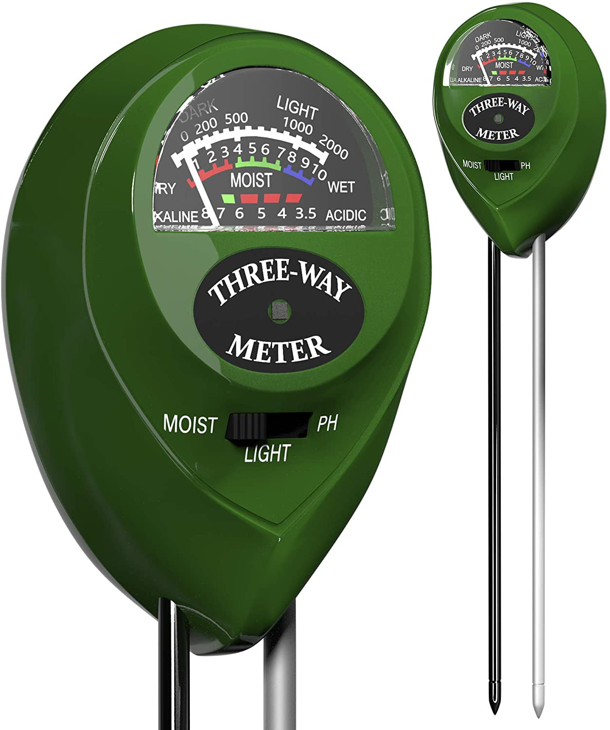 3in1 Soil Water Moisture Light Detector PH Tester Meter For Garden Plant 