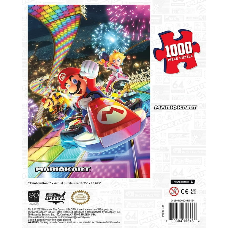 Mario Kart Rainbow Road 1000 Piece Jigsaw Puzzle