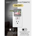 thumbnail image 2 of Christmas Night Lights Auto Sensor Pink Truck Xmas Tree Plug-in LED Nightlights Dusk to Dawn for Living Room, Bedroom, Bathroom, Hallway, Stairways Wall Decor, Snowy Black Buffalo Plaid Night Light, 2 of 9
