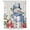 Off-White, variant on Xipuska Blue Snowman Shower Curtain - Water Repellent Fabric Shower Curtains Washable, Christmas Poinsettia Winter Snowflake Decorative Polyester Cloth Bathroom Curtains Modern Bath Decor 72"x72"