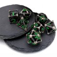 thumbnail image 2 of MACTANO Metal DND Dice Set Dungeons and Dragons Dice Set MTG RPG Board Game Toy-Cthulhu Green Number, 2 of 8