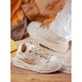 thumbnail image 3 of Spring And Autumn New Style Women's Casual Fashion Sneakers, Round Toe, Lace-up Low-top Comfortable Sports Street Style Shoes, 3 of 4